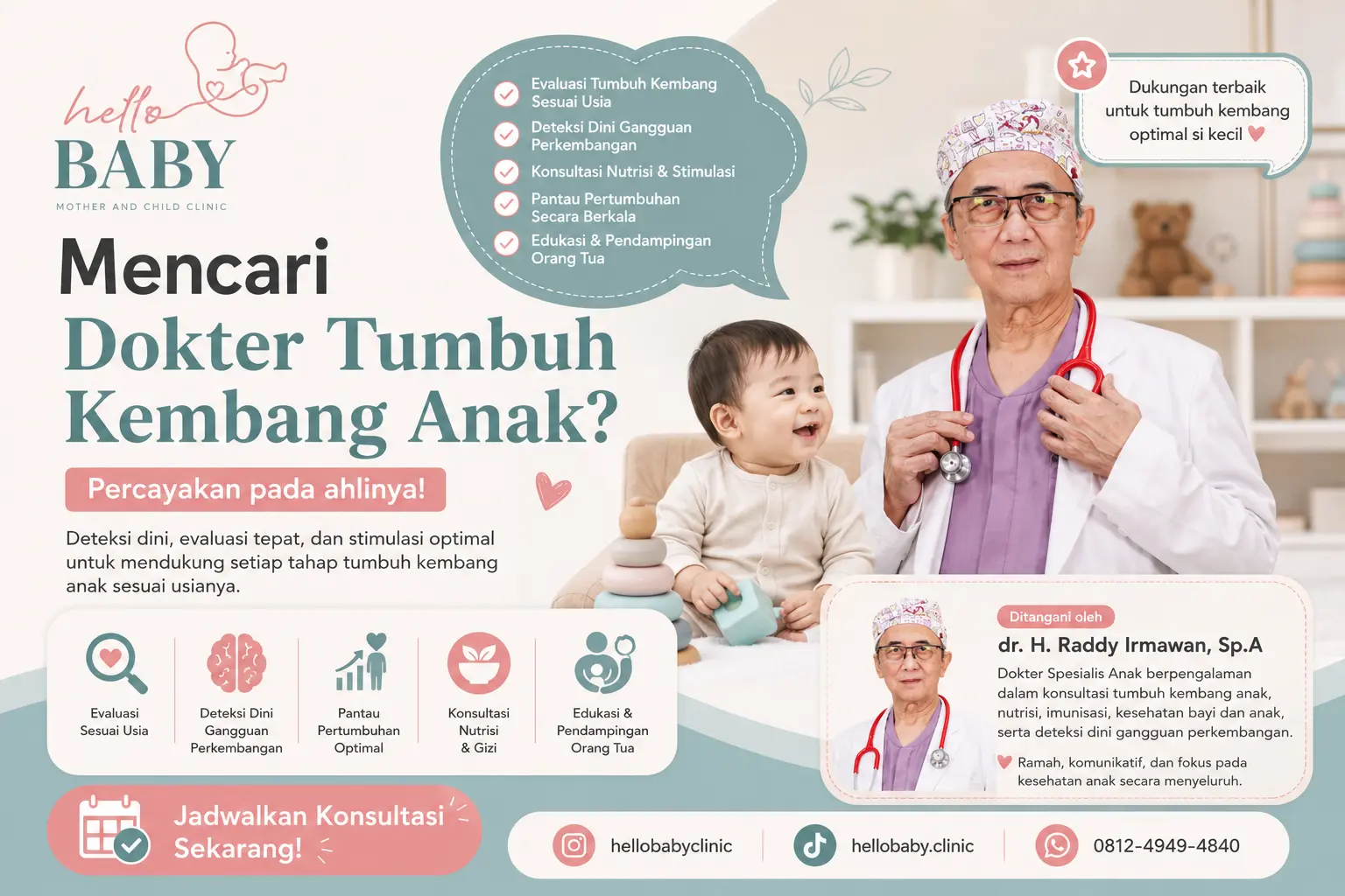 Klinik Tumbuh Kembang Anak Surya Sumantri Bandung - Klinik Hello Baby