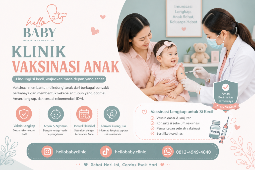 Klinik Vaksinasi Anak Sukagalih Bandung - Klinik Hello Baby