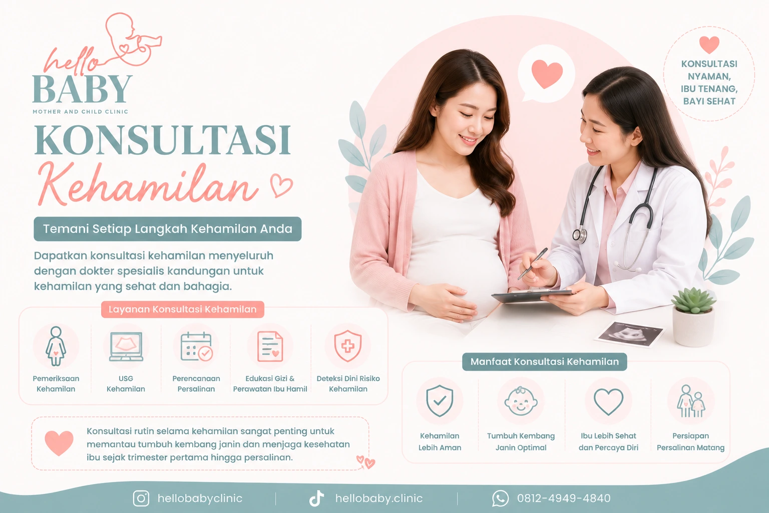 Konsultasi Kehamilan Sukajadi Bandung - Klinik Hello Baby