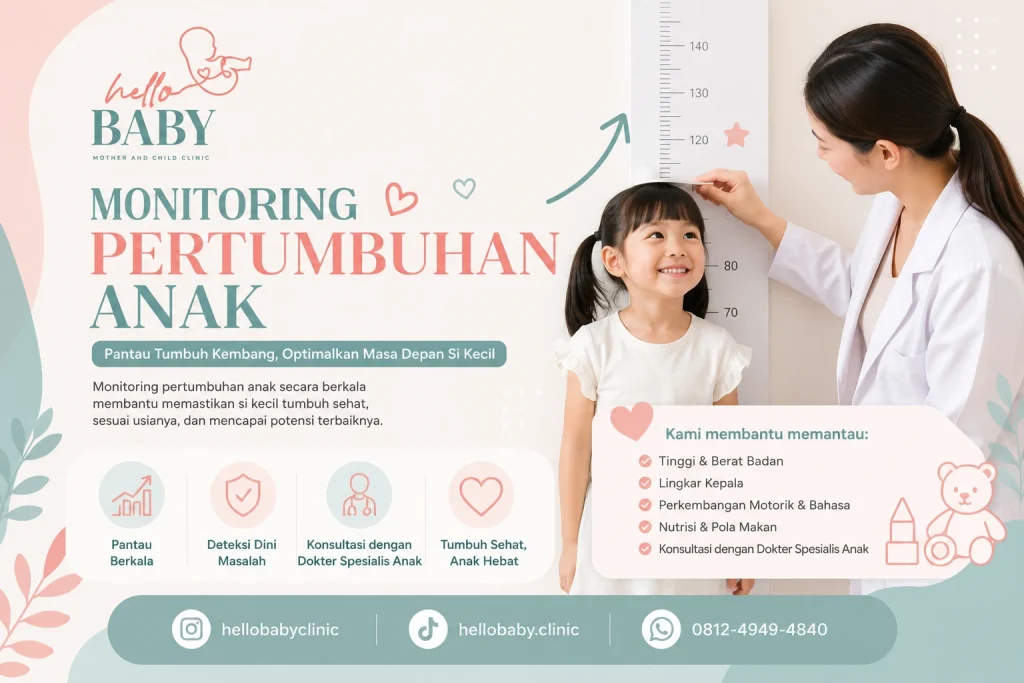 Monitoring Pertumbuhan Anak - Klinik Hello Baby Bandung