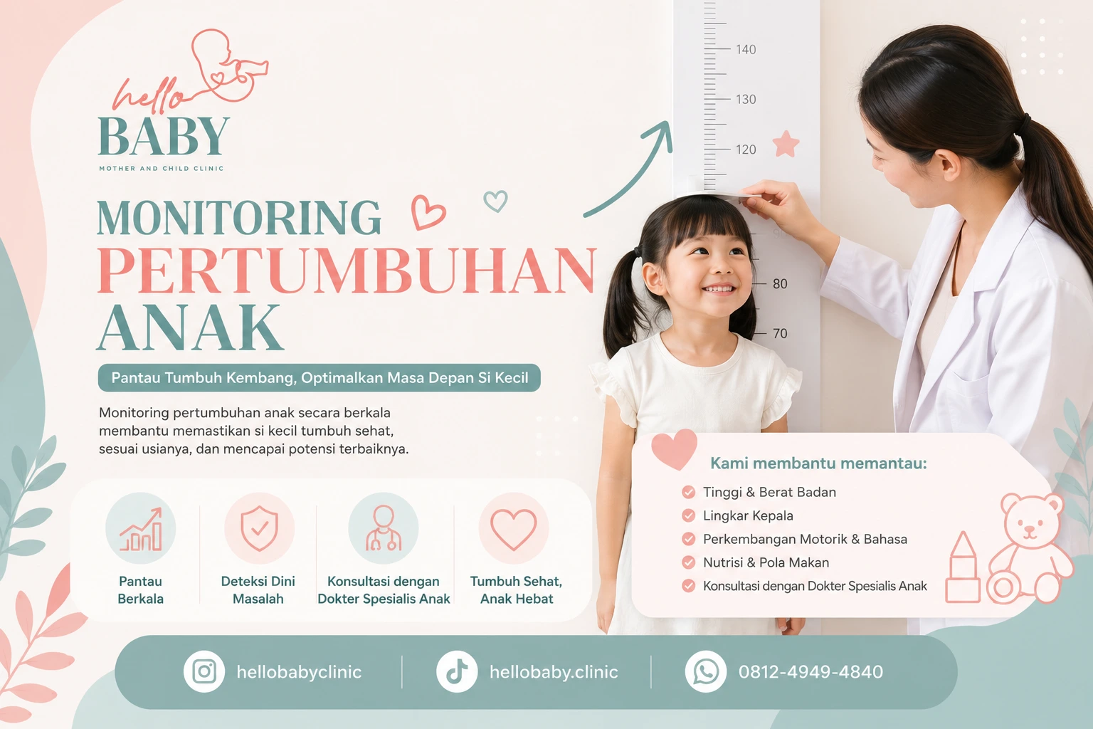 Monitoring Pertumbuhan Anak - Klinik Hello Baby Bandung