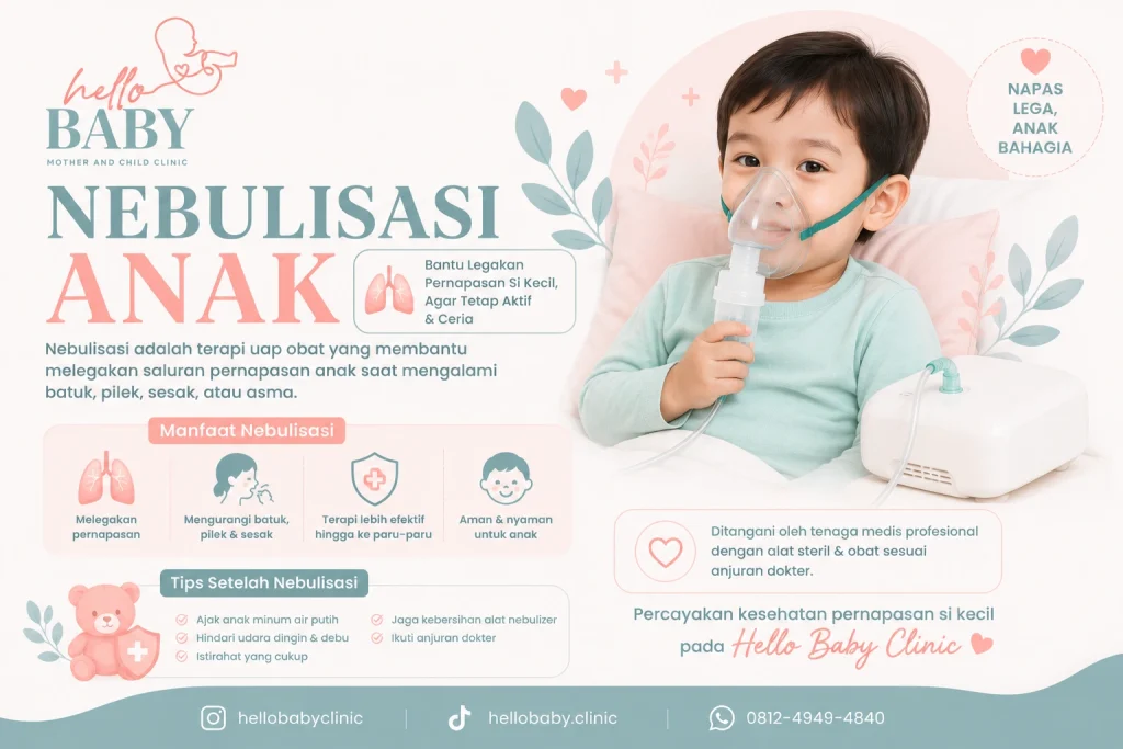 Nebulisasi Anak Sukajadi Bandung - Klinik Hello Baby Bandung