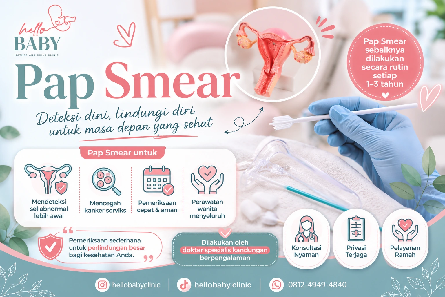 Pap Smear Setrasari Bandung - Klinik Hello Baby