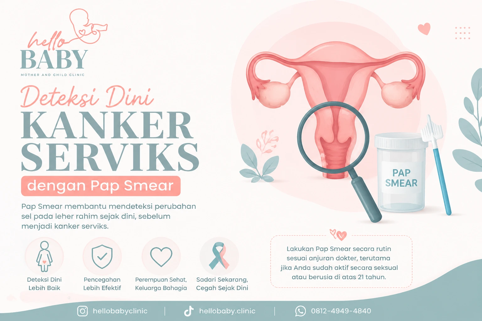 Pap Smear Sukajadi Bandung - Klinik Hello Baby