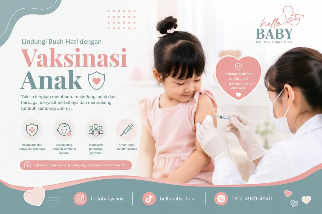 Vaksinasi Anak Setrasari Bandung - Klinik Hello Baby Bandung