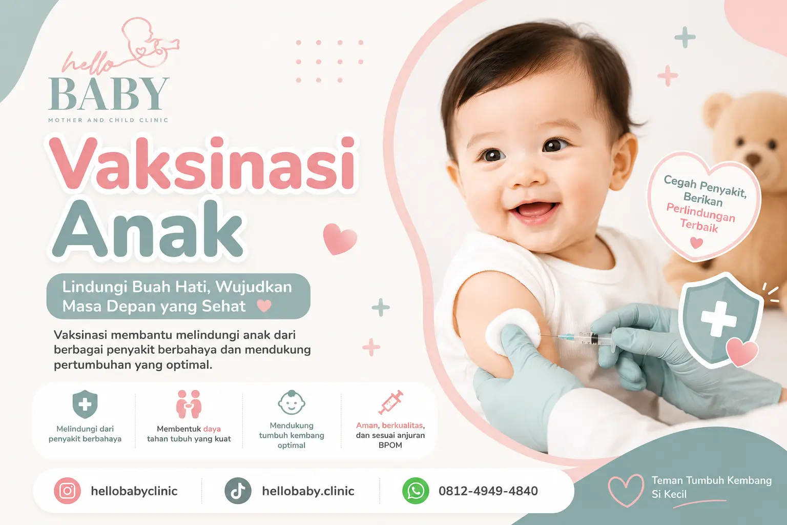 Vaksinasi Anak Surya Sumantri Bandung - Klinik Hello Baby
