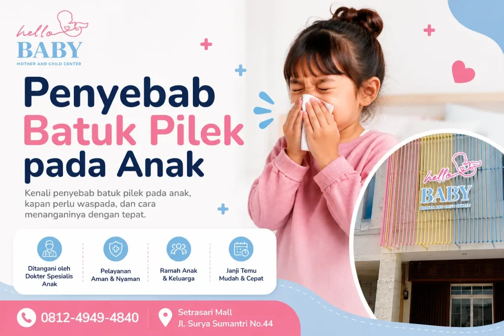 penyebab batuk pilek pada anak Klinik Hello Baby