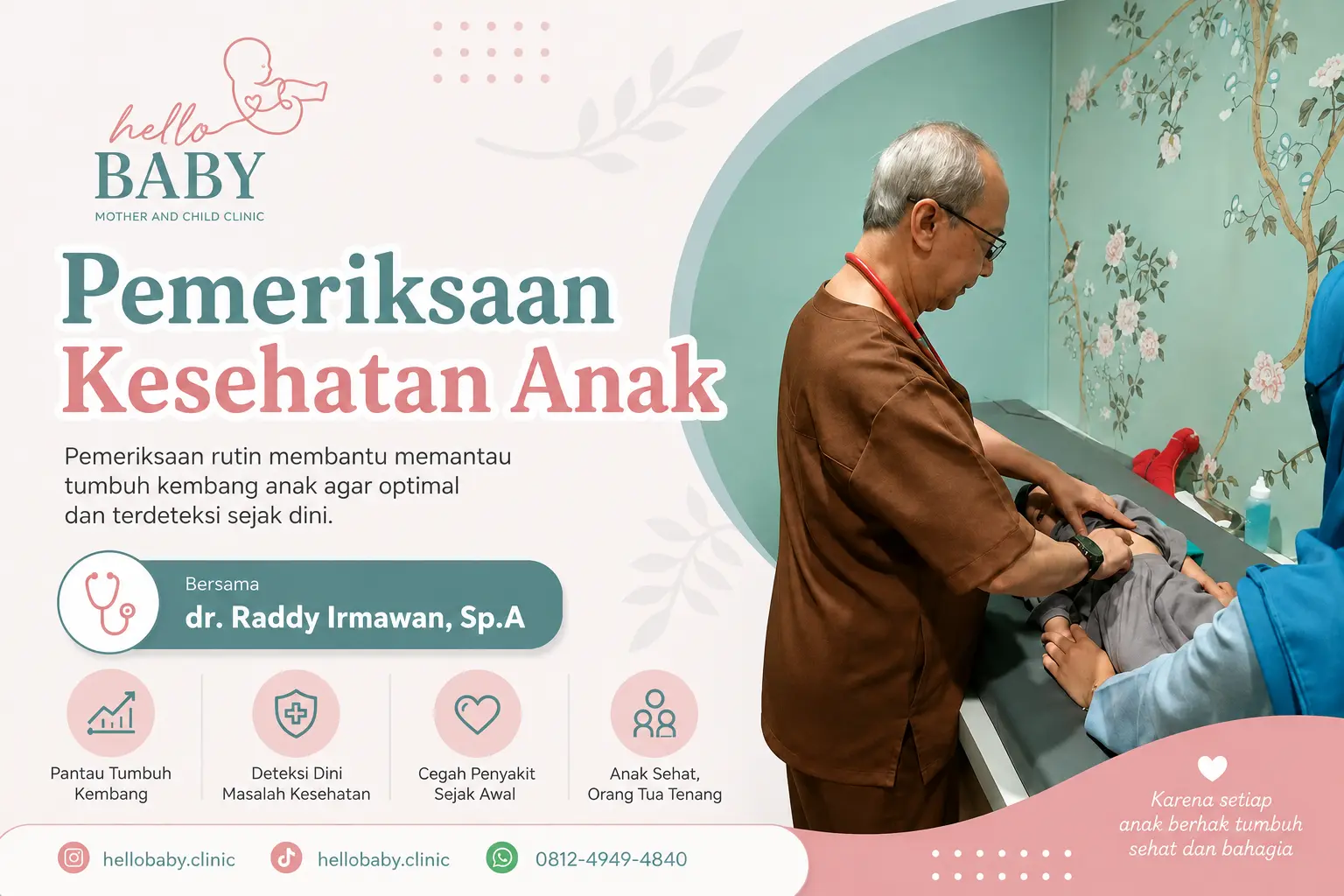 Pemeriksaan Kesehatan Anak Setrasari Bandung - Hello Baby Clinic