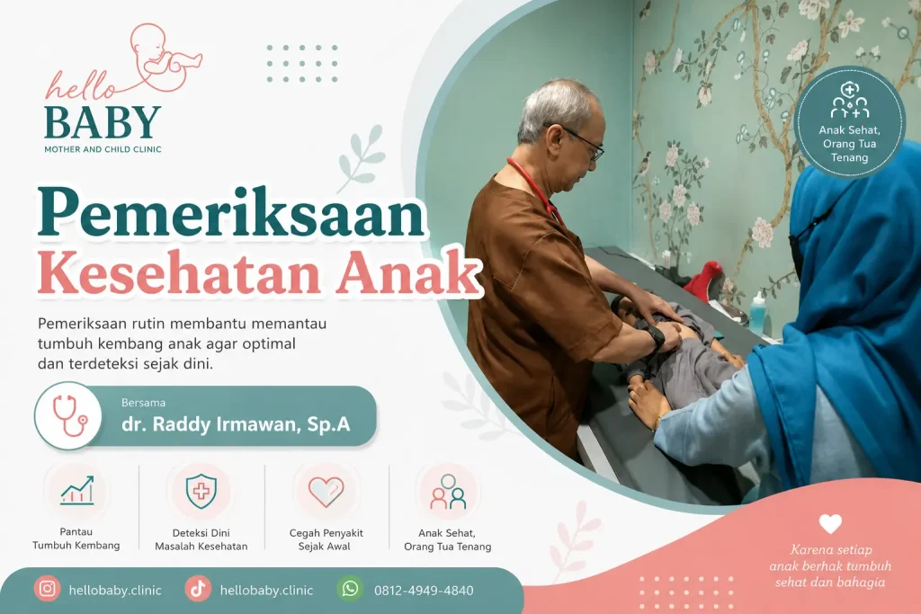 Pemeriksaan Kesehatan Anak Sukajadi Bandung Hello Baby Clinic